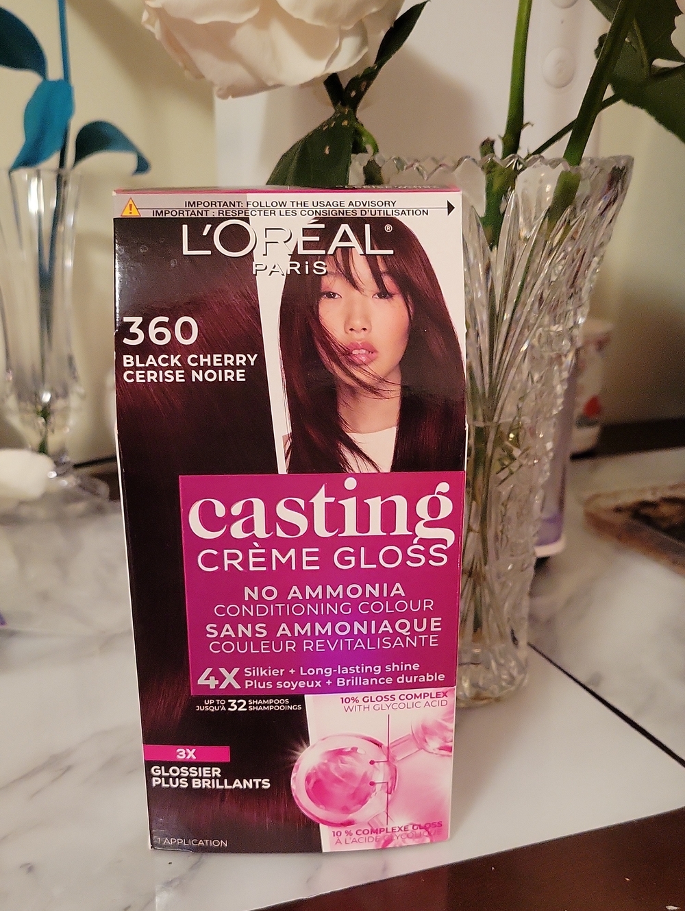 L'Oreal Paris Casting Crème Gloss Semi Permanent Hair Dye -Black Cherry- New!